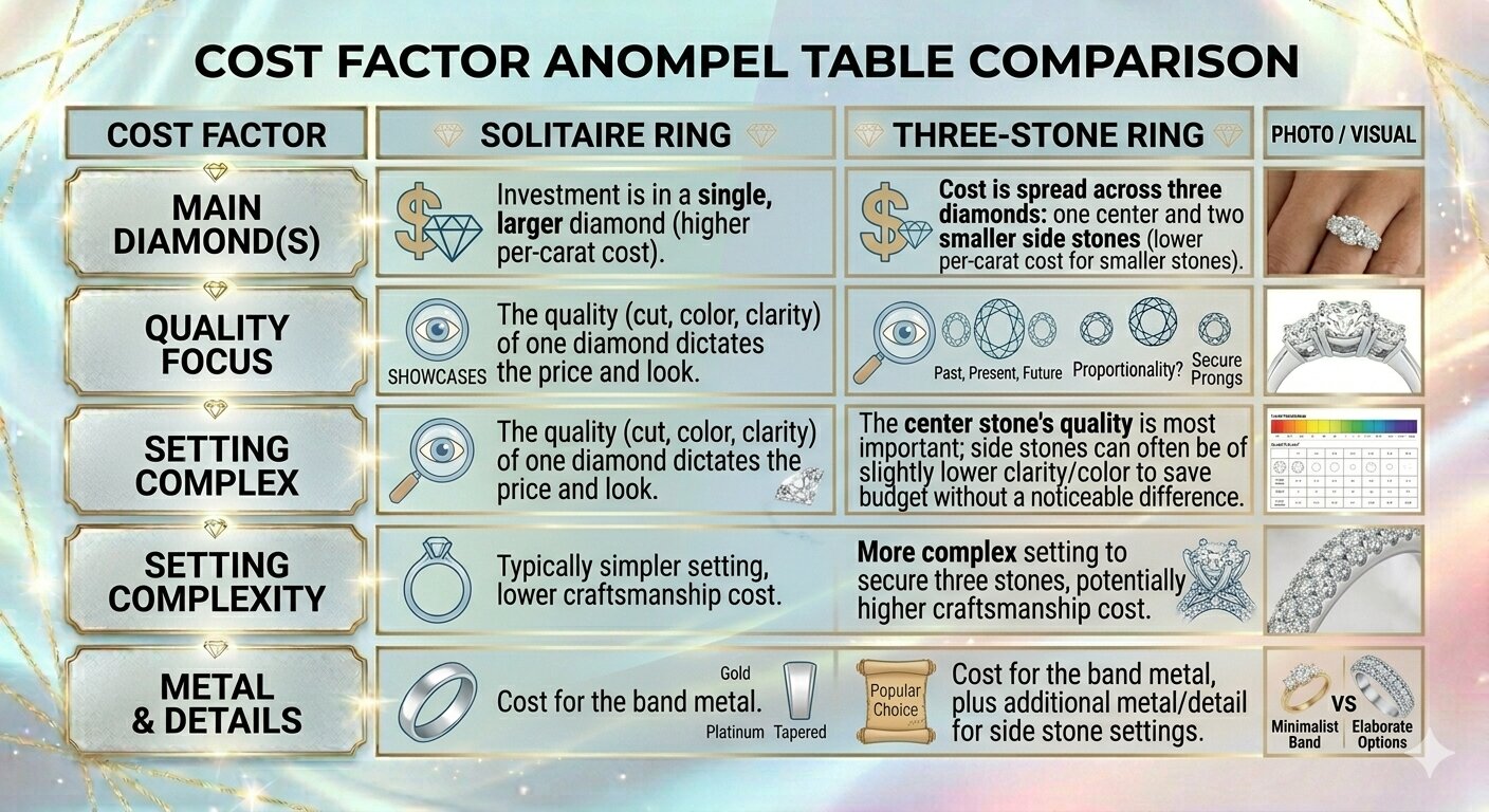 cost factor anompel table comparison